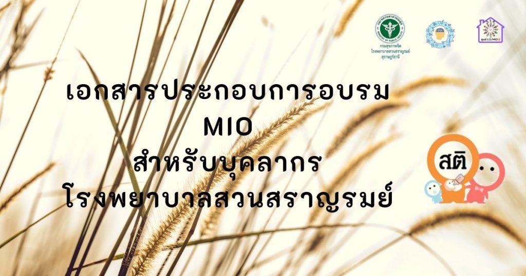 เอกสารประกอบการอบรม MIO